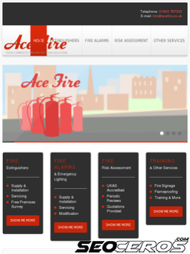 acefire.co.uk tablet előnézeti kép