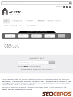 acierto.com.co tablet Vista previa