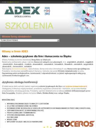 adex.com.pl tablet előnézeti kép