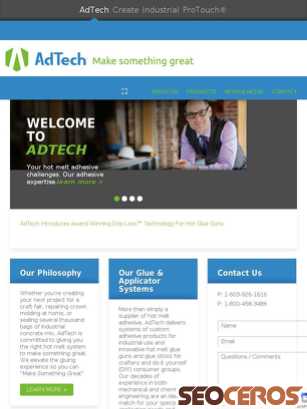 adhesivetech.com tablet förhandsvisning