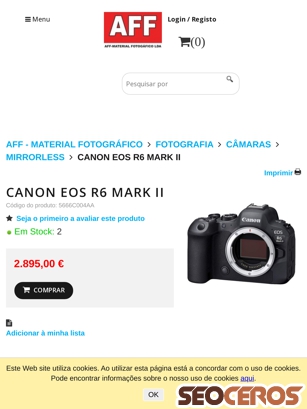 affloja.com/CANON-EOS-R6-MARK-II tablet prikaz slike