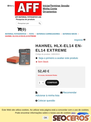 affloja.com/HAHNEL-HLX-EL14-EN-EL14-EXTREME tablet preview