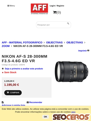 affloja.com/NIKON-AF-S-28-300MM-F35-46G-ED-VR tablet prikaz slike