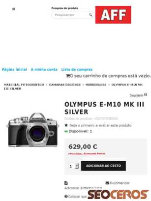 affloja.com/OLYMPUS-E-M10-MK-III-SILVER tablet náhľad obrázku