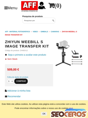 affloja.com/ZHIYUN-WEEBILL-S-IMAGE-TRANSFER-KIT tablet Vorschau