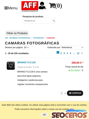 affloja.com/camaras-fotograficas tablet előnézeti kép