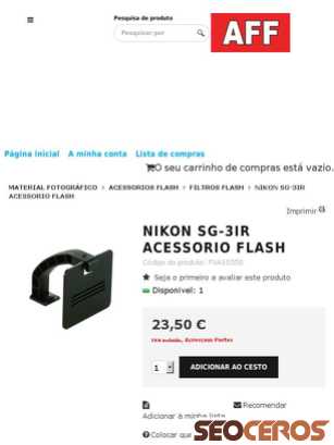 affloja.com/nikon-sg-3ir-acessorio-flash tablet náhled obrázku