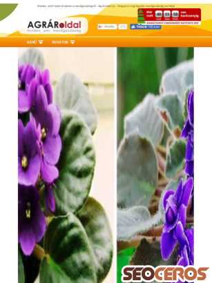 agraroldal.hu tablet előnézeti kép