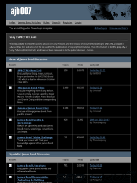 007forums.co.uk tablet preview