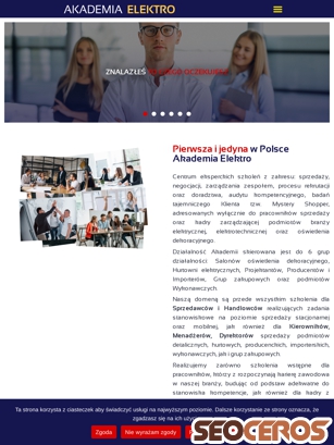 akademia-elektro.pl tablet vista previa