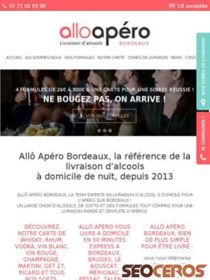 allo-apero-bordeaux.fr tablet förhandsvisning
