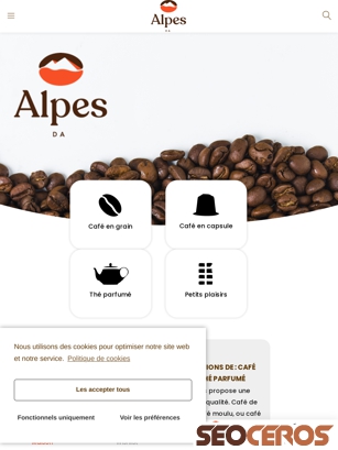 alpesda.fr tablet előnézeti kép