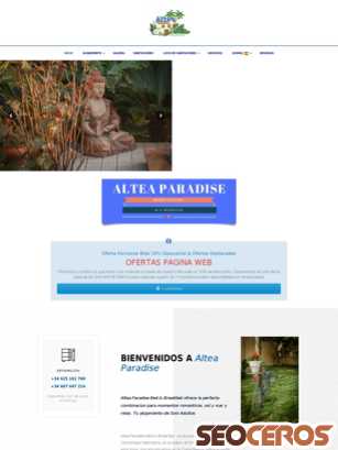 alteaparadise.com tablet náhled obrázku