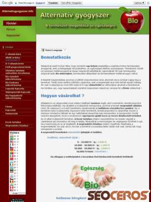 alternativgyogyszer.info tablet Vista previa