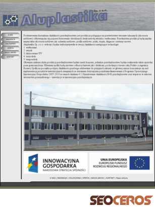 aluplastika.pl tablet náhľad obrázku