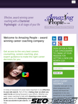 amazingpeople.co.uk tablet preview