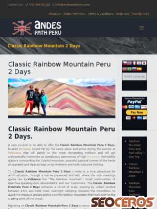 andespathperu.com/classic-rainbow-mountain-peru-2-days tablet előnézeti kép