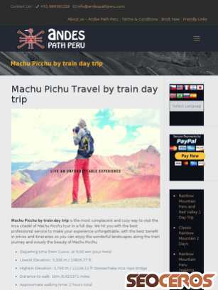 andespathperu.com/machu-pichu-travel-by-train-day-trip {typen} forhåndsvisning