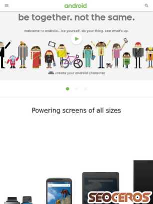 android.com tablet förhandsvisning