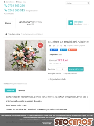 anthuriumflowers.ro/buchete-mixte/Comanda-buchet-de-flori-la-multi-ani-Violeta-buchete-florii-constanta-florarie-online-aranjamente tablet preview