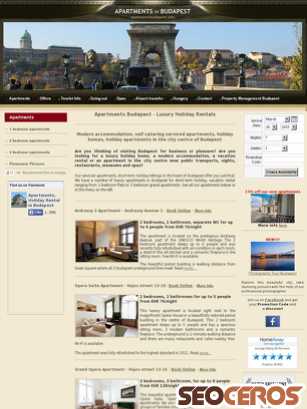 apartmentsbudapest.info tablet preview