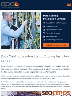 apcsolutionsuk.com/data-cabling-london tablet náhled obrázku