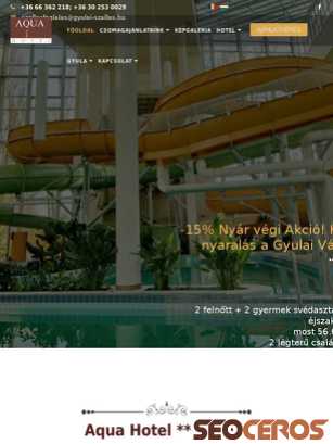 aqua-hotel.hu tablet előnézeti kép
