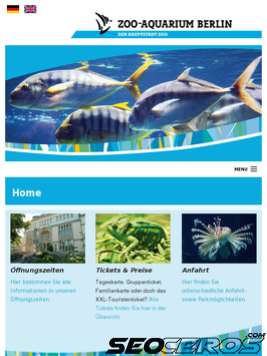 aquarium-berlin.de tablet preview
