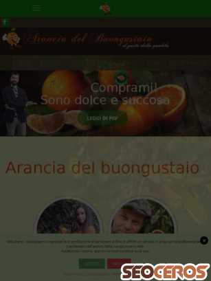 aranciadelbuongustaio.com tablet előnézeti kép