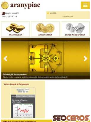 aranypiac.hu tablet előnézeti kép