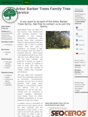 arborbarbertrees.net tablet preview