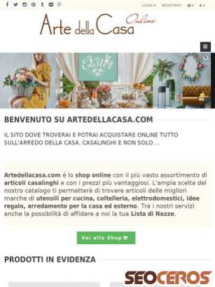 artedellacasa.com tablet náhled obrázku