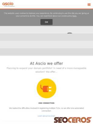 ascio.com tablet प्रीव्यू 