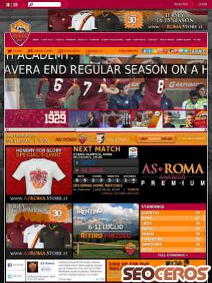 asroma.it tablet preview