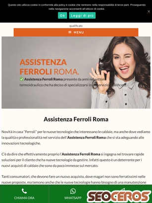 assistenzaferroli.roma.it tablet Vista previa