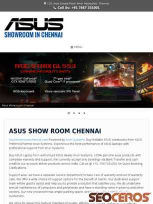 asusshowroomchennai.com tablet preview
