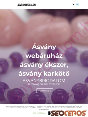 asvanybirodalom.hu tablet előnézeti kép