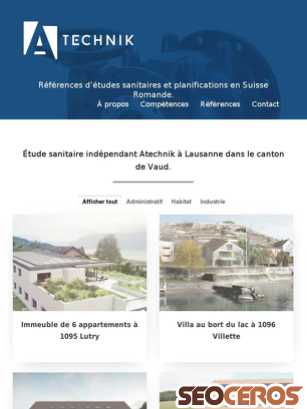 atechnik.ch/references-d-etudes-sanitaires-et-planifications-en-suisse-romande tablet förhandsvisning