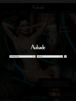 aubade.com tablet előnézeti kép