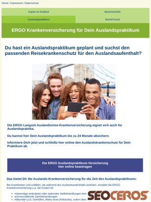 auslandspraktikum-versicherung.de tablet előnézeti kép