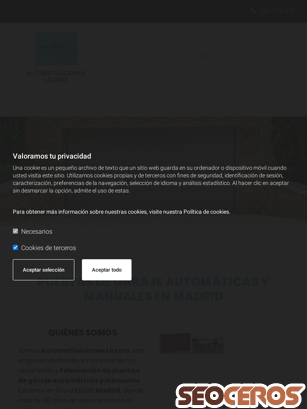 automatizacioneslazaro.es tablet előnézeti kép