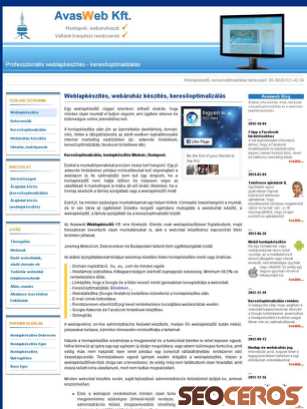 avasweb.hu tablet előnézeti kép