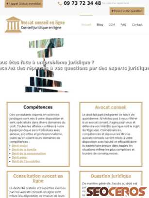 avocat-conseil-en-ligne.com tablet vista previa