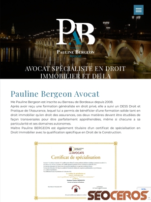 avocat-pbergeon-bordeaux.com tablet obraz podglądowy