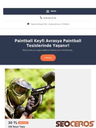 avrasyapaintball.com tablet previzualizare