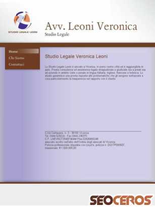 avvocatoleoni.com tablet Vista previa