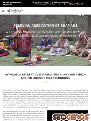 ayahuasca-amazon.com tablet preview