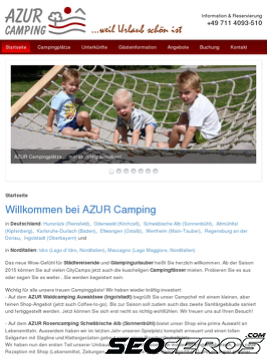 azur-camping.de tablet Vista previa