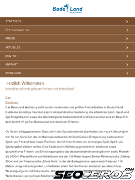 badeland-wolfsburg.de tablet előnézeti kép