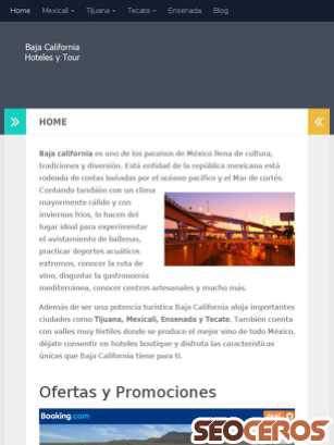 bajacalifornia.mexicohoteles.org tablet vista previa